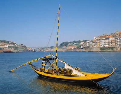 Rabelo-boot op de Douro-rivier door Unbekannt Unbekannt